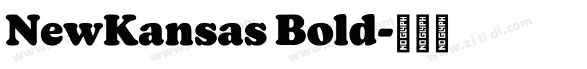 NewKansas Bold字体转换